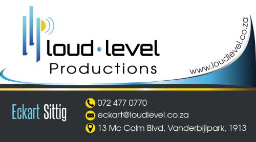 Loud Level Productions - Business Card Front